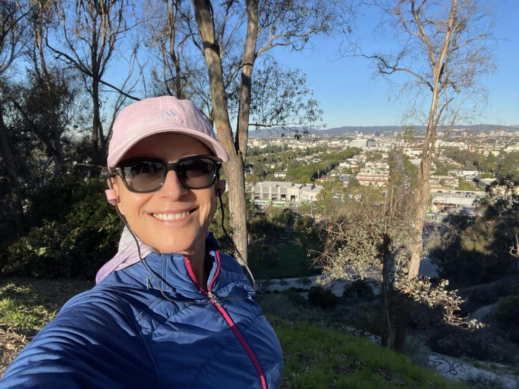 Jeannine at Bill Botts overlooking Culver City