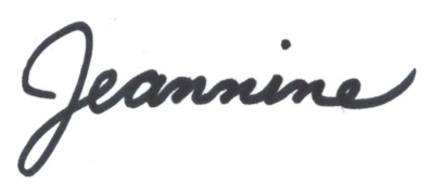 Jeannine signature