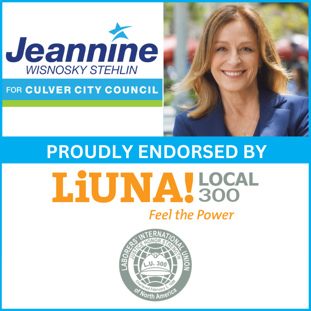 Jeannine Wisnosky Stehlin endorsed by Liuna! Local 300