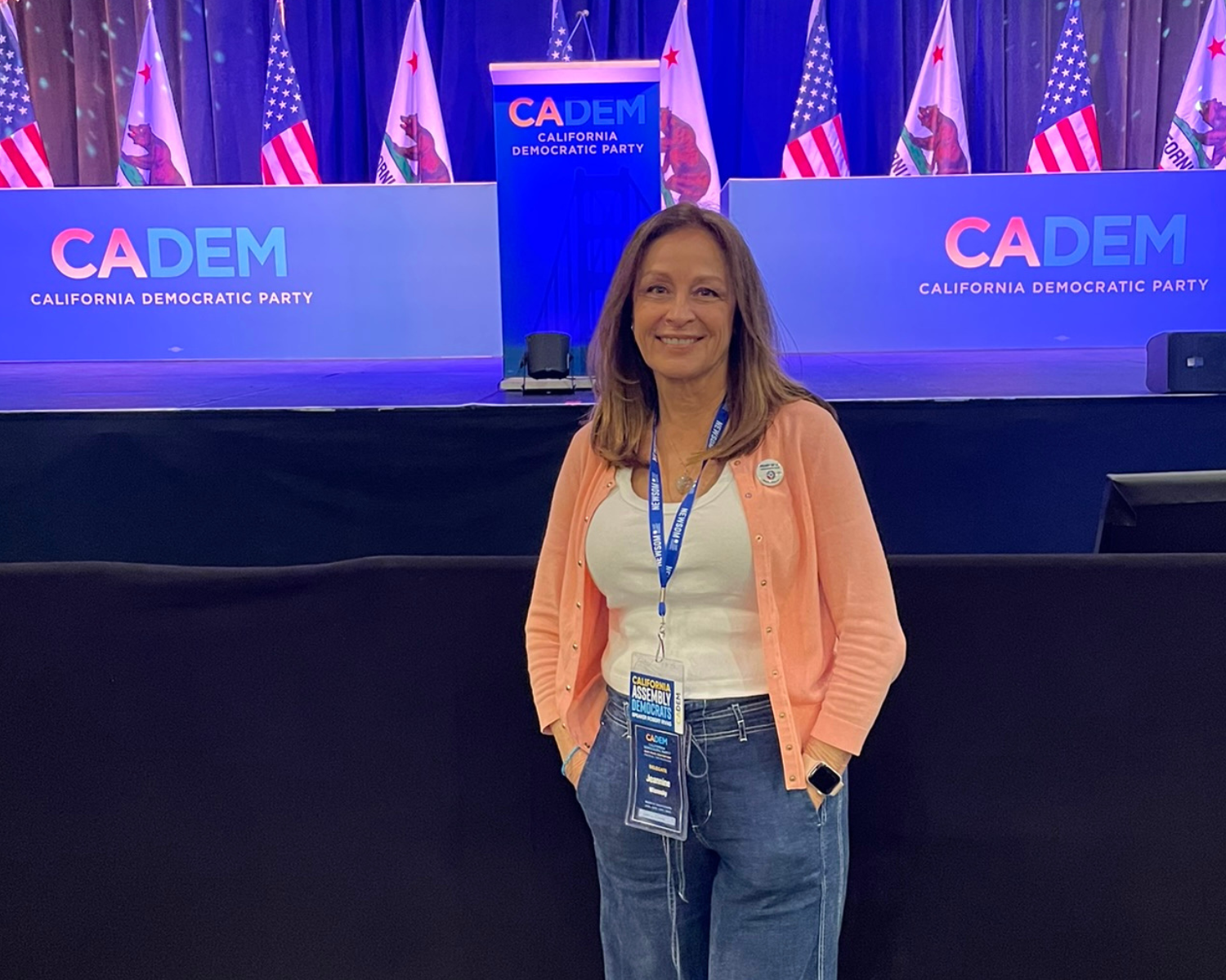 Jeannine at California Democratic Convention
